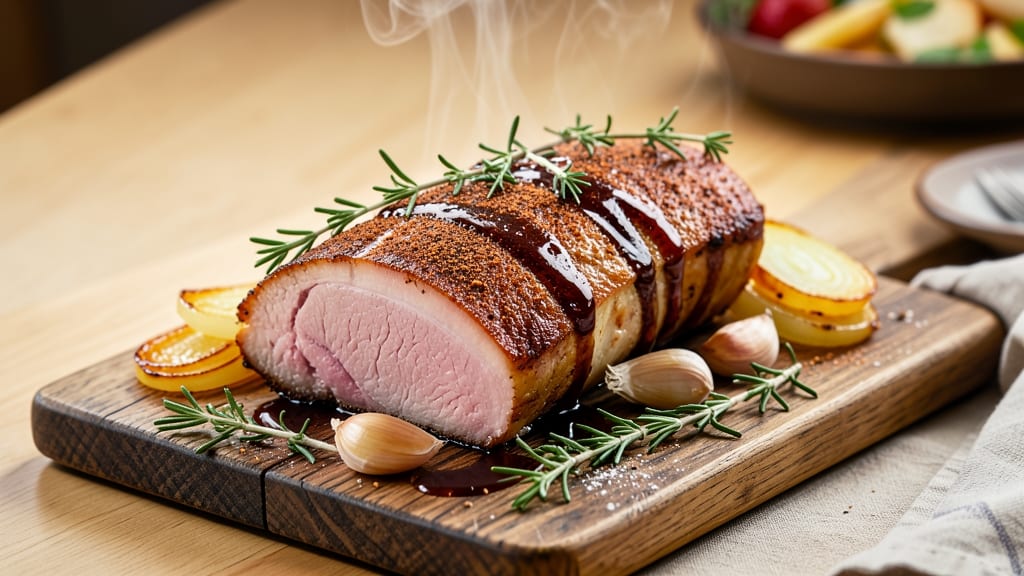 Bone-In Pork Shoulder Picnic Ham Recipe: Slow-Cooked Crunch Over Smoky Gravy