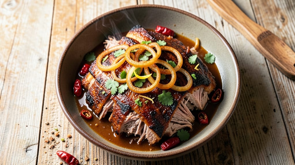 Bobby Flay's Slow Cooker Pulled Pork Recipe: Smoky Chipotle Shreds With Crispy Celery Crowns
