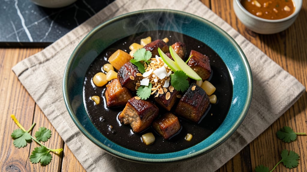 Black Pork Curry Sinhala Recipe: Spiced Coconut Milk Velvety Richness