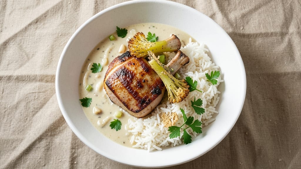 Campbell's Soup Pork Chops and Rice Recipe: One-Pot Comfort with Celery Crown Crunch