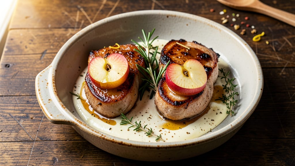 Baked Apple Stuffed Pork Chops Recipe: Apple-Core Sweetness and Herb-Crusted Crisp