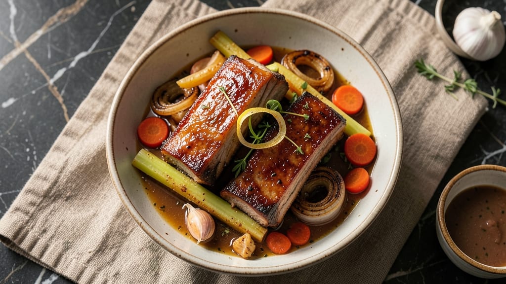 Pork Side Ribs Crock Pot Recipe: Slow-Simmered Tenderness With Celery Crown Crunch