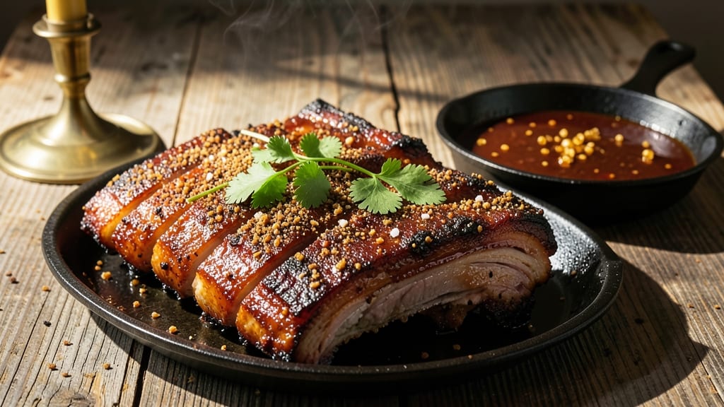 BBQ Country Pork Ribs Recipe: Smoky Sweet Shreds With Crunchy Celery Crowns