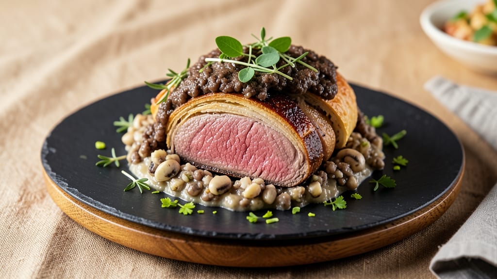 Beef Wellington No Pork Recipe: Mushroom-Duxelles Crust Without the Wait