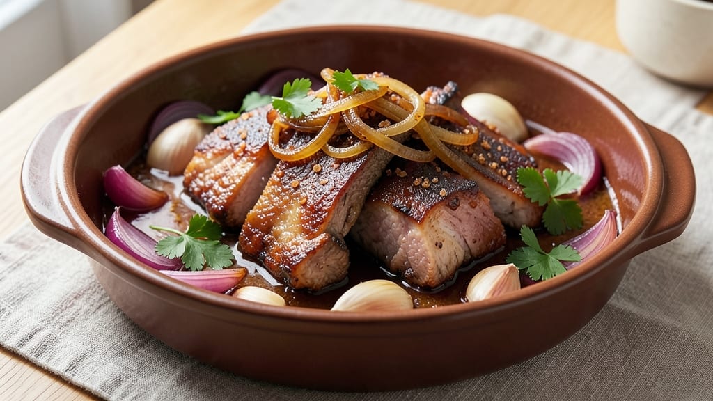 Braised Pork Jowl Recipe: Collagen-Rich Melting Tenderness
