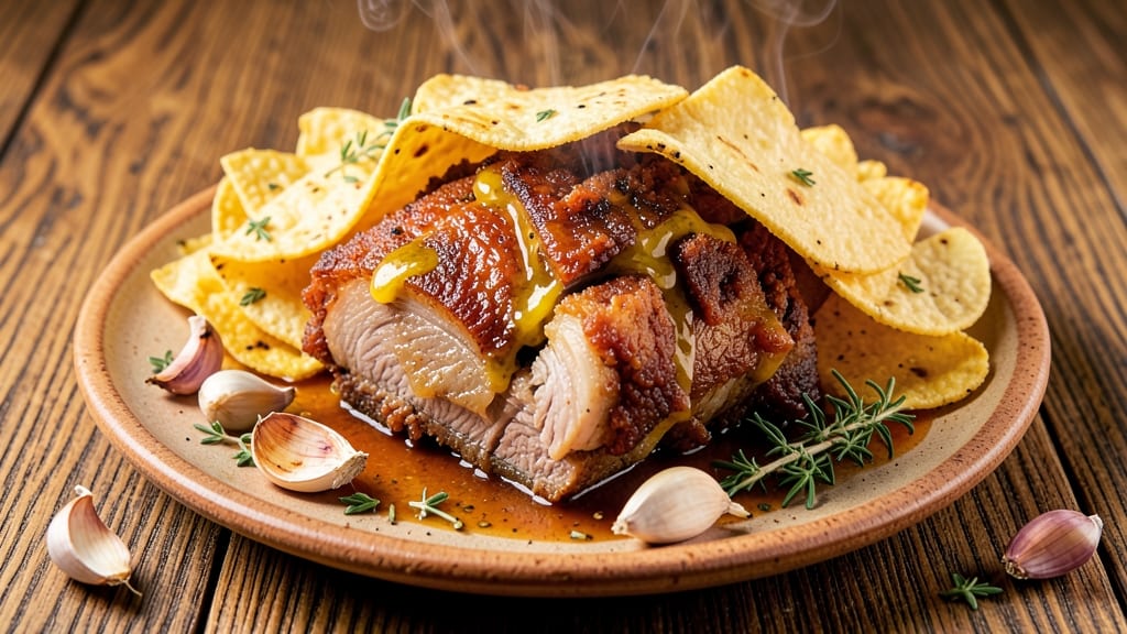 Boiled Pork Carnitas Recipe: Slow-Braised Tenderness With Crispy Celery Crowns