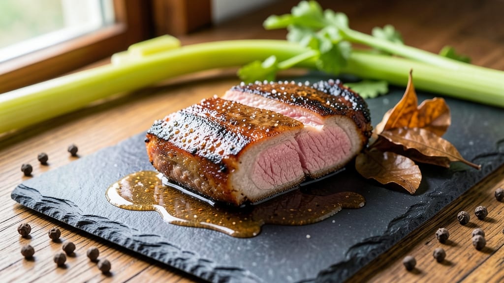 Best Brined Pork Chop Recipe Ever: Juicy Pink Hearts With Celery Crown Crunch