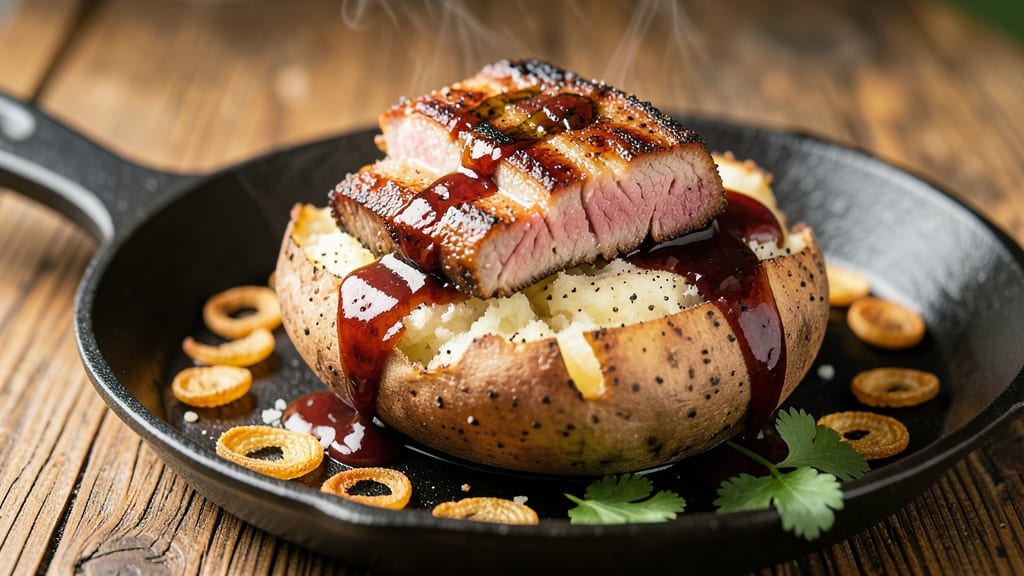 Bbq Pork Baked Potato Recipe: Smoky Meat-Stuffed Crispy Skins