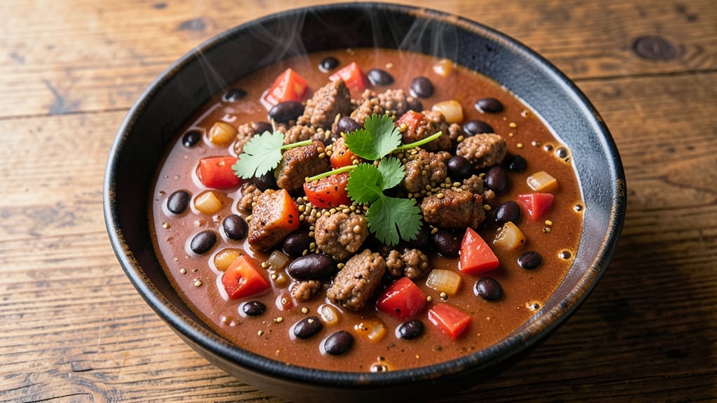 Black Bean Ground Pork Chili Recipe: Smoky-Spiced Depth With Hearty Texture