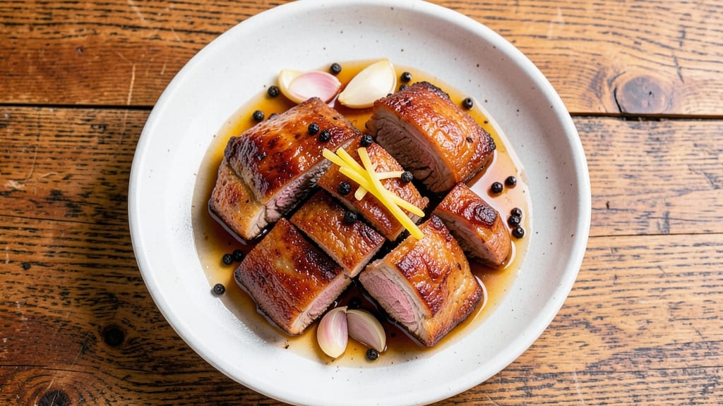 Boiled Pork Korean Recipe: Spiced Vinegar Braise With Crunchy Celery Crowns