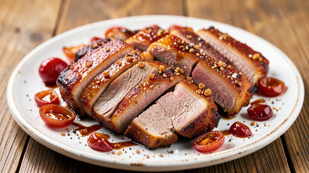 Barbecue Pork Belly Slices Recipe: Smoky Crispy Bark and Juicy Pink Hearts
