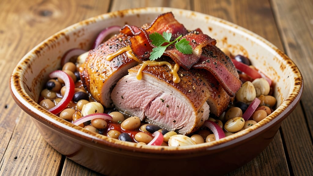 Baked Pork and Beans Recipe From Scratch: Slow-Simmered Depth With Smoky Bacon Bits