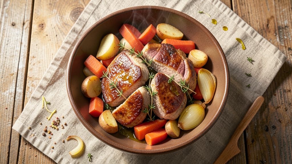 Slow Cooker Pork Chops and Vegetables Recipe: Hands-Off Dinner With Juicy Meat and Al Dente Veggies
