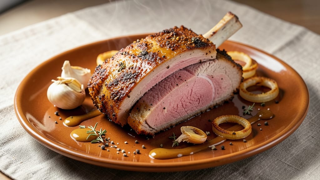 Cajun Pork Loin Roast Recipe: Smoky-Spiced Crunch Over Celery Crowns