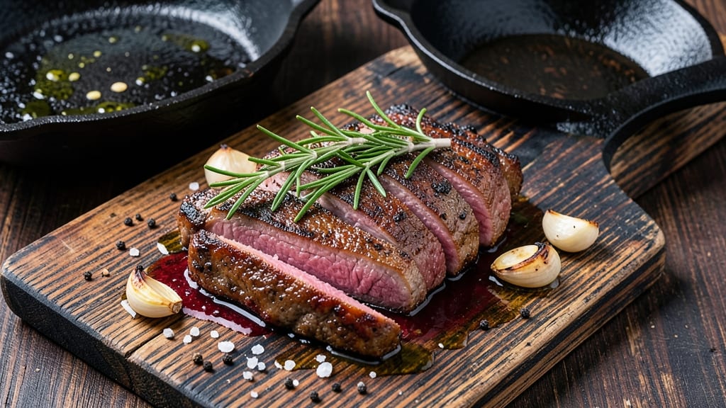 Blackstone Pork Steak Recipe: Cast-Iron Crust With Juicy, Pink Centers