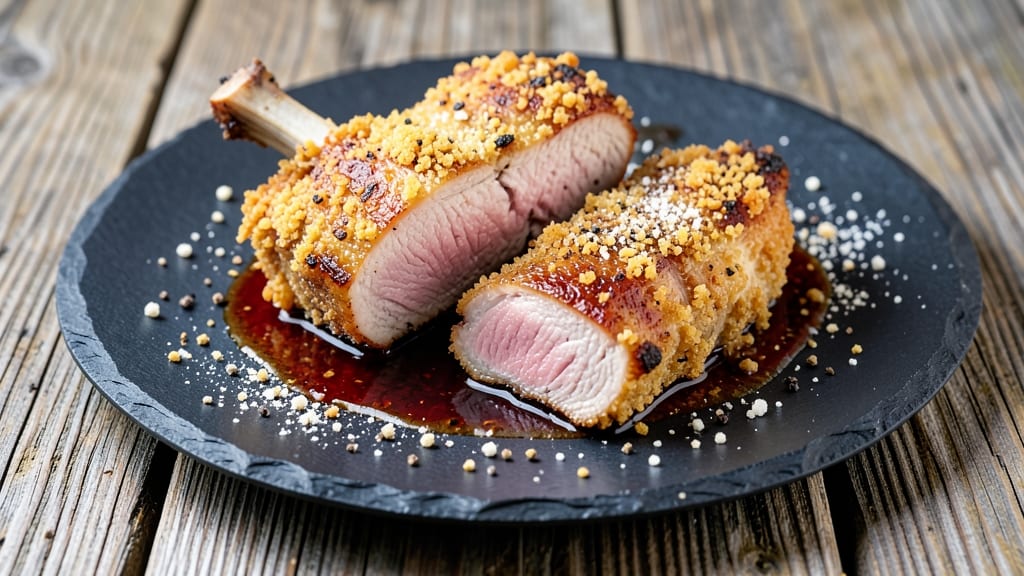 Baked Panko Breaded Pork Chops Recipe: Crunchy Gold Crust, Juicy Pink Inside