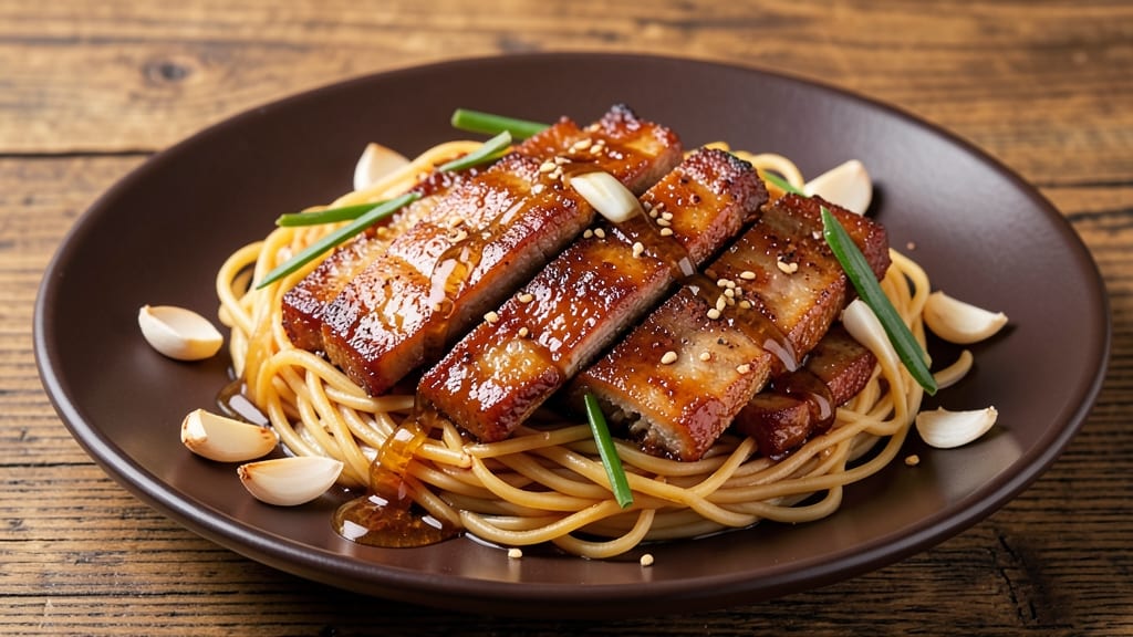 Char Siu Pork Noodles Recipe: Smoky Sweet Shreds Over Chewy Egg Noodles