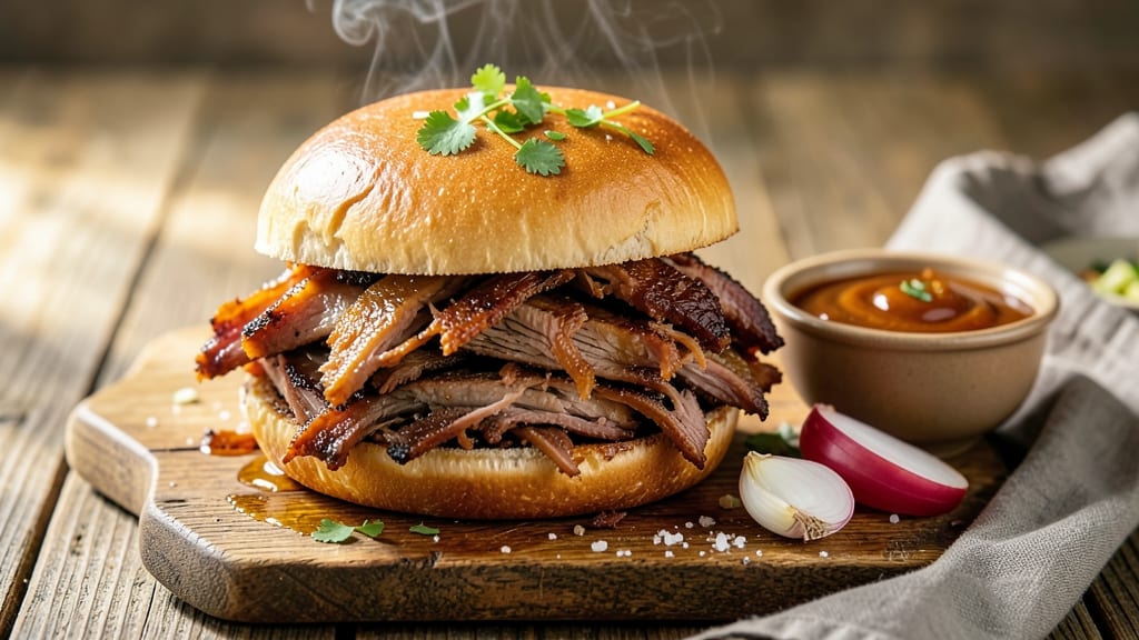 Carolina Style Pulled Pork Sandwich Recipe: Vinegar-Braised Bark for Smoky Depth