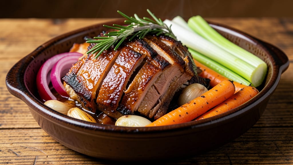 Carolina Pulled Pork Recipe Oven: Slow-Braised Tenderness With Crispy Celery Crown Topping