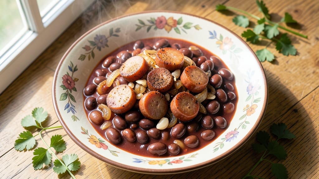 Baked Beans With Pork Sausage Recipe: Smoky-Sweet Slow-Cooked Harmony