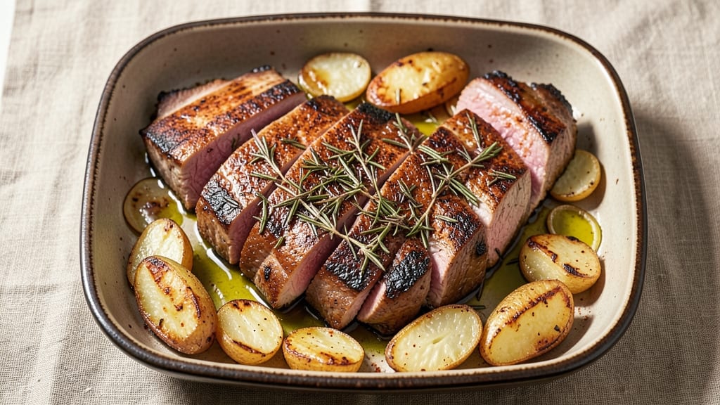 Baked Pork Blade Steak Recipe: Crispy Bark and Juicy Pink Hearts