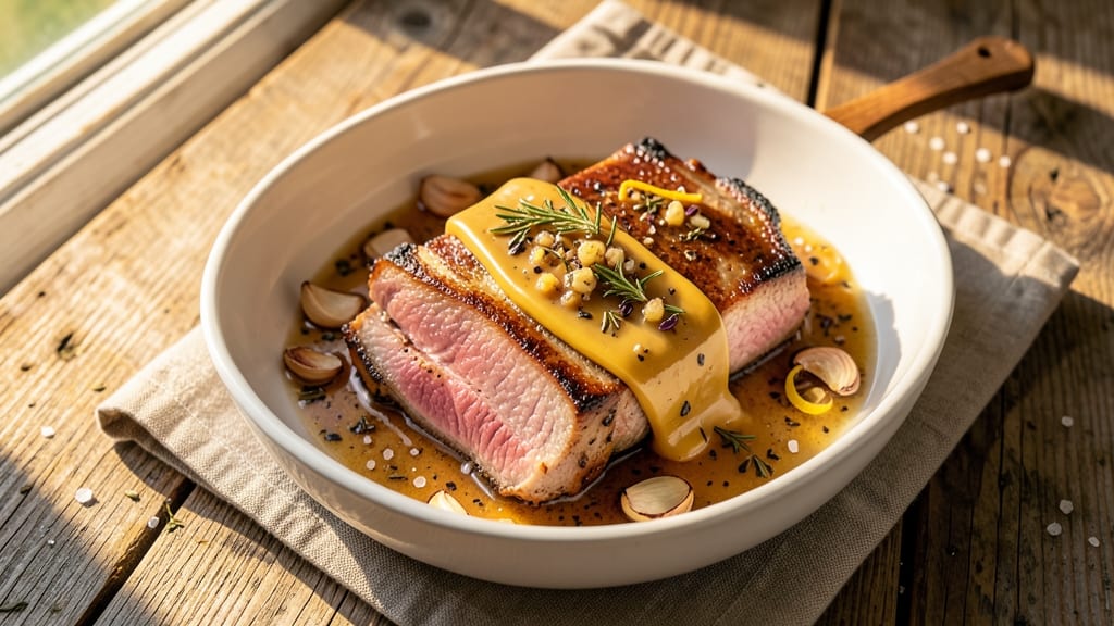Baked Ribeye Pork Chops Recipe: Juicy Pink Hearts With Herbed Butter Crust