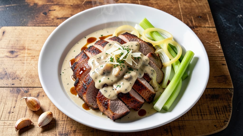 Campbell Soup Pork Loin Recipe: Slow-Cooked Shreds With Celery Crown Crunch