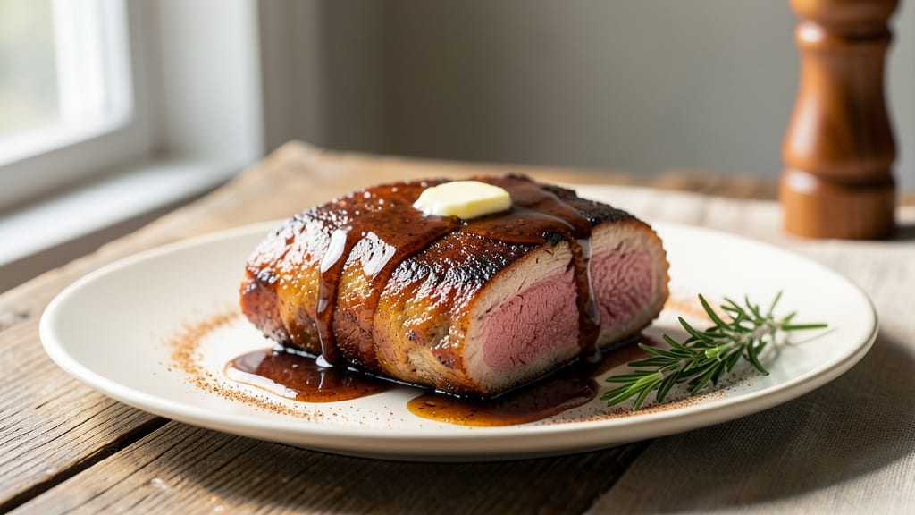 Brown Sugar Glazed Pork Tenderloin Recipe: Sticky Caramelized Crust With Juicy Pink Hearts