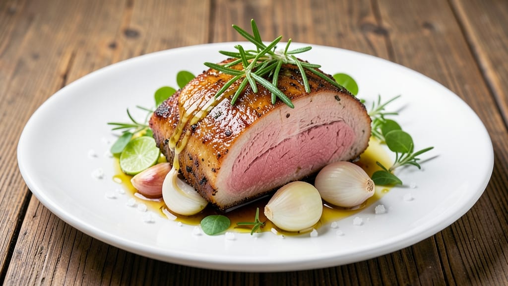 Basic Pork Loin Recipe: Juicy Pink Centers With Garlic-Herb Crust