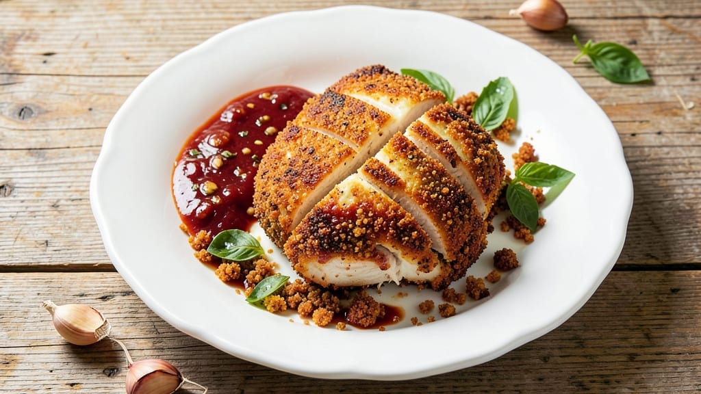 Chicken Parmesan With Pork Rinds Recipe: Crispy Crunch Meets Melty Cheese Magic