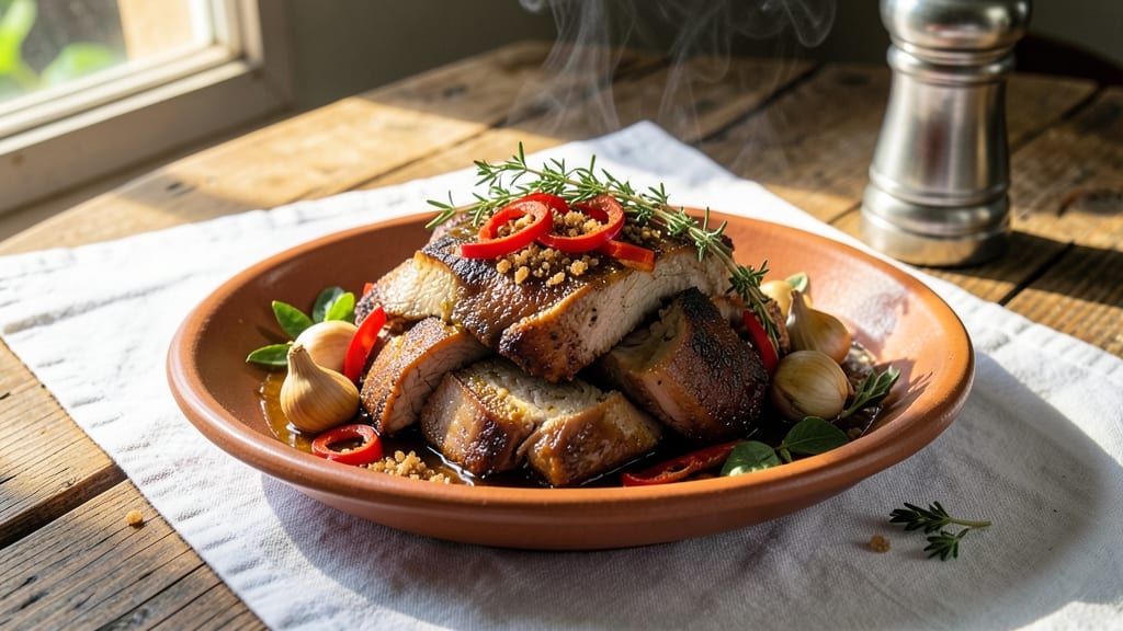 Bajan Pork Souse Recipe: Spiced Vinegar-Braised Crunch With Celery Crowns