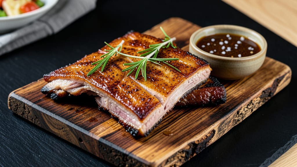 St Louis-Style Pork Ribs Instant Pot Recipe: Crispy Celery Crowns Over Smoky Sauce