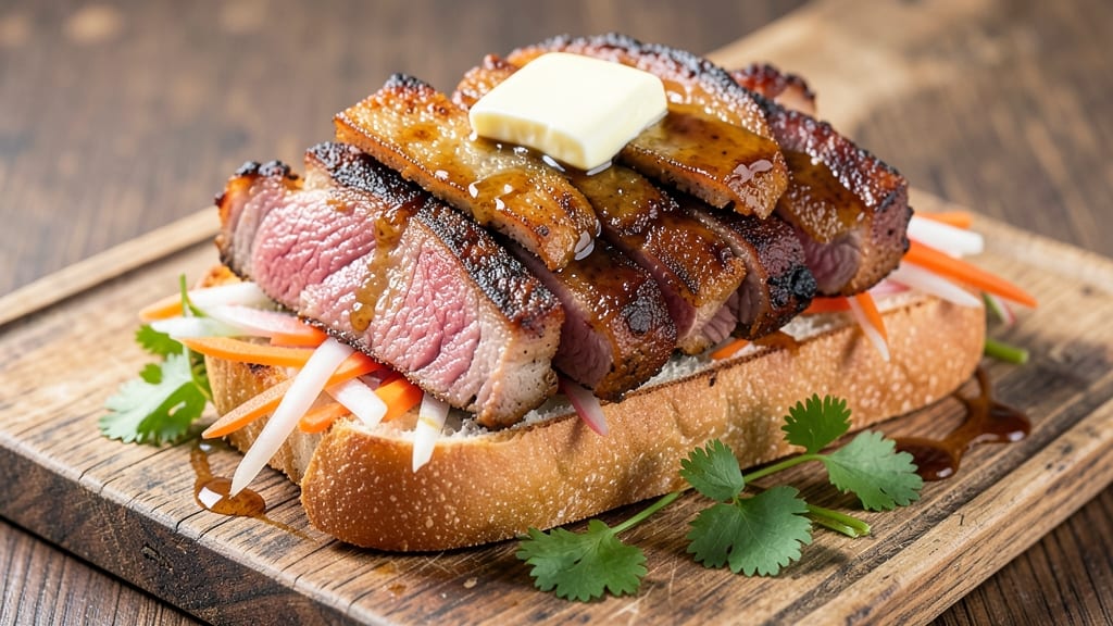 Banh Mi Roast Pork Recipe: Crispy Celery Crowns Over Tangy Fish Sauce Marinade