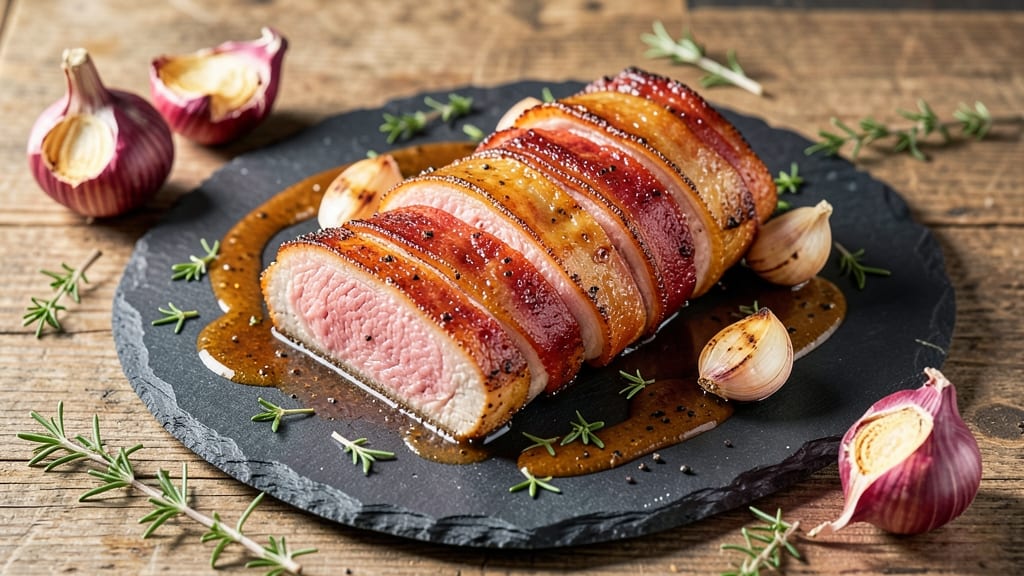 Brown Sugar Bacon-Wrapped Pork Tenderloin Recipe: Caramelized Glaze Meets Smoky Crispy Bites