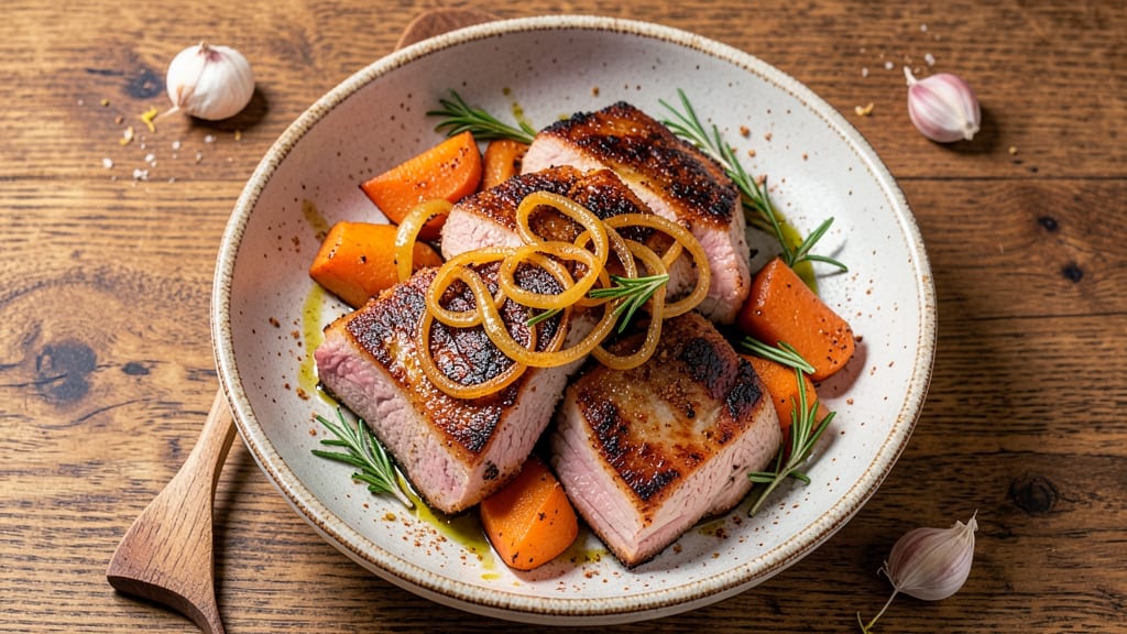 Baked Pork Chops and Sweet Potatoes Recipe: One-Pan Harmony of Crispy and Caramelized