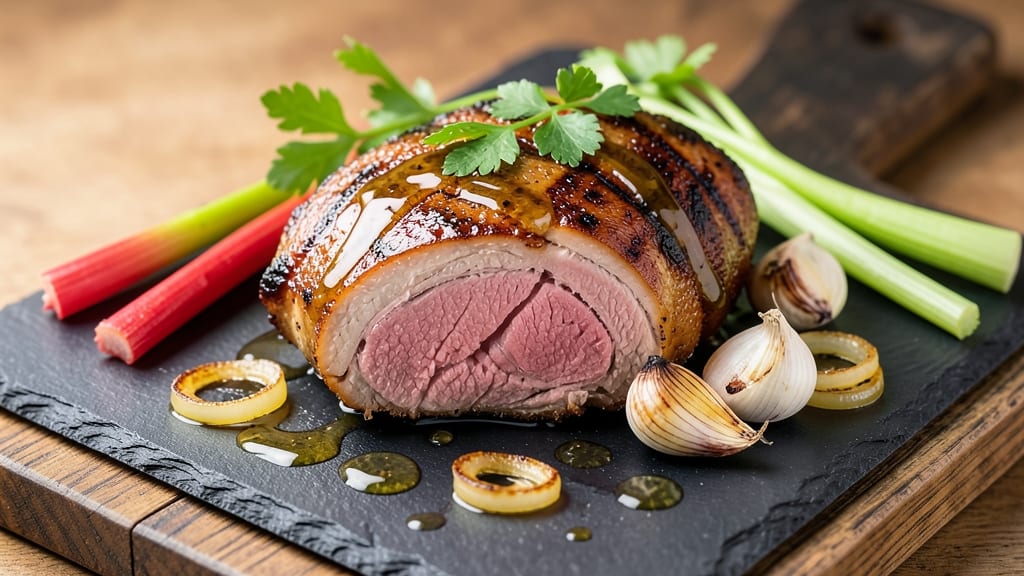 Boneless Pork Roast Grill Recipe: Smoky Shreds With Crispy Celery Crown Topping