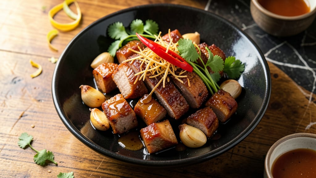 Authentic Chinese Roast Pork Recipe: Five-Spice Glazed Crunch Over Silky Shreds