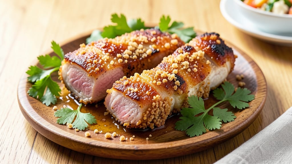 Breaded Pinoy Pork Chops Recipe: Crispy Celery Crowns Over Sweet Vinegar Glaze