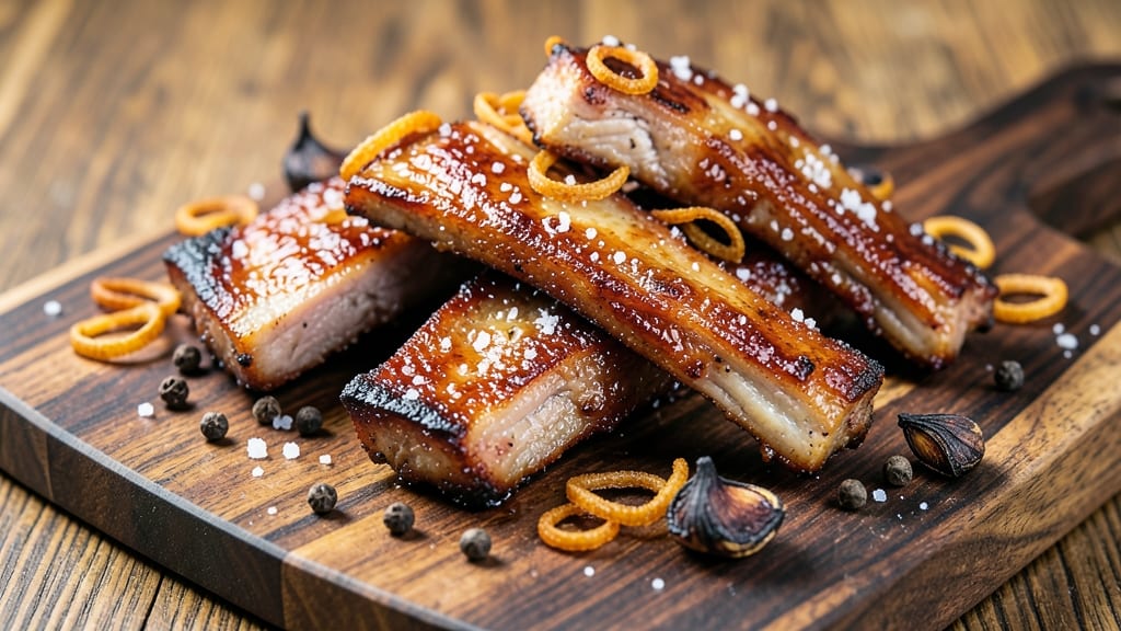 Pork Ribs Recipe Without BBQ Sauce: Dry-Rubbed Smoky Sweetness With Crispy Celery Crowns