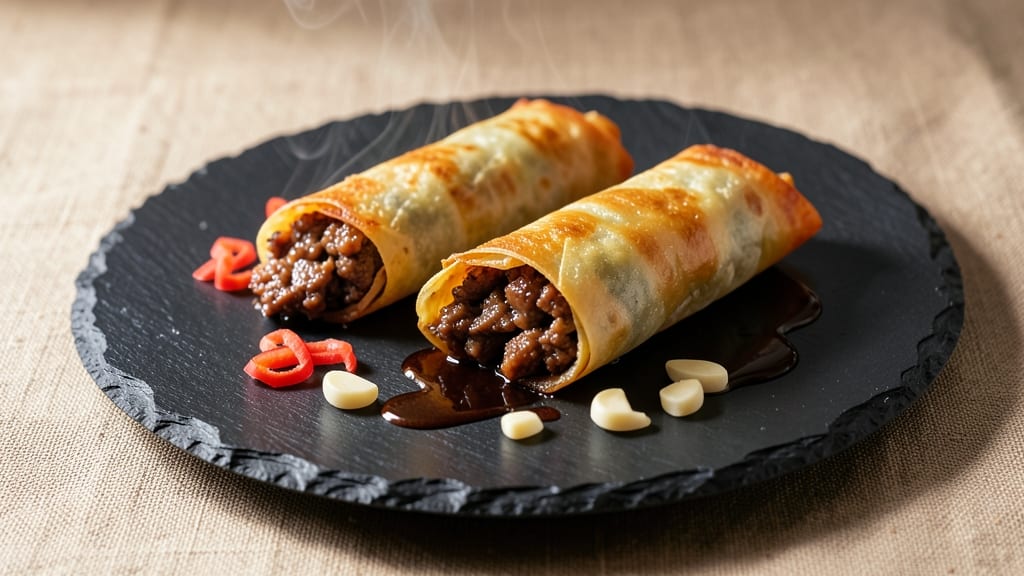Beef and Pork Egg Rolls Recipe: Crispy Golden Wrappers With Juicy Fillings
