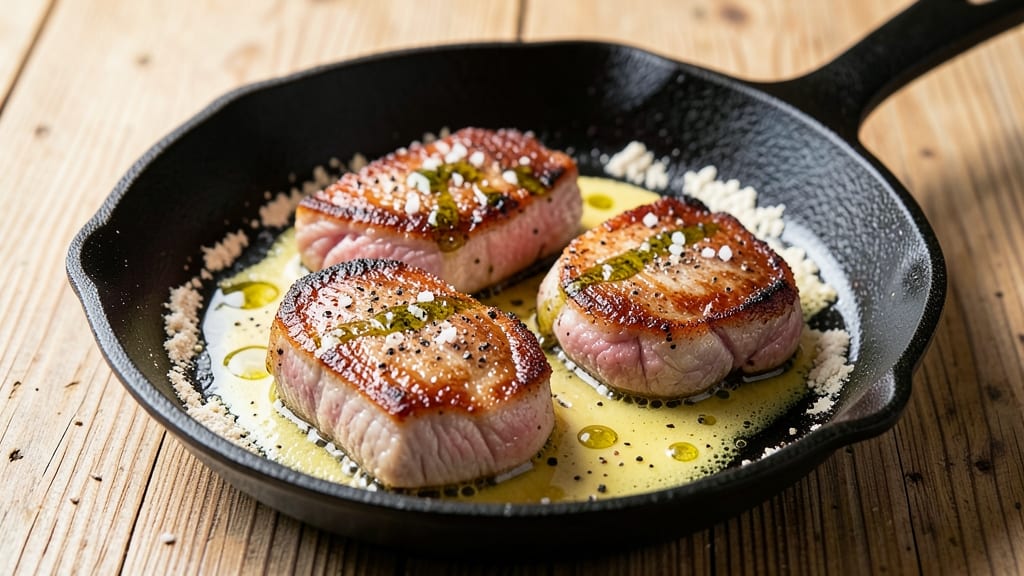 Boneless Center-Cut Pork Chops Recipe Skillet: Skillet-Sear Crisp With Juicy Pink Hearts