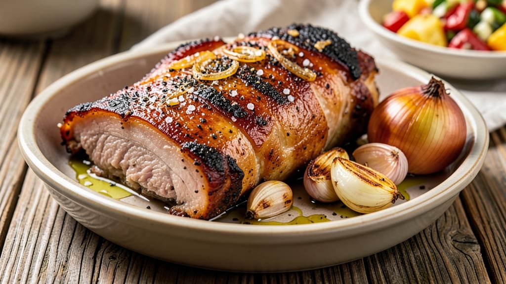 Bone-In Pork Shoulder Picnic Roast Recipe: Oven-Crisped Bark and Juicy Pink Centers