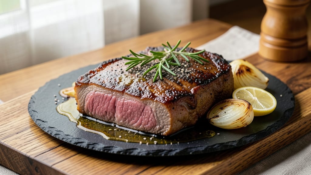 Broiled Pork Steak Recipe: High-Heat Crust and Juicy Pink Centers