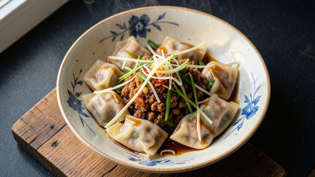 Authentic Pork Wonton Recipe: Crispy Celery Crowns Over Silky Broth