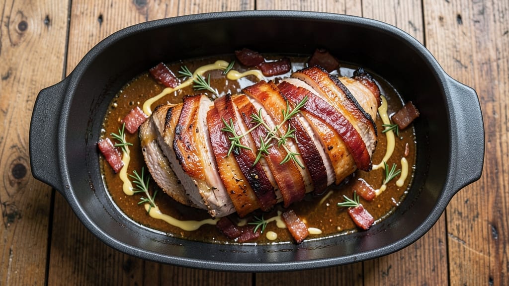 Bacon-Wrapped Pork Tenderloin Crock Pot Recipe: Smoky, Caramelized Crunch Without the Mess